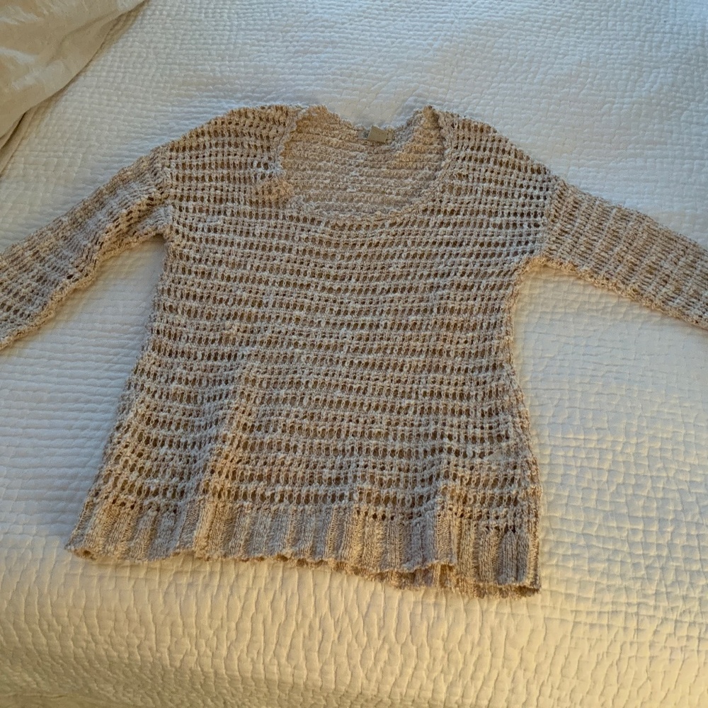 Sweater Lucky Brand, Size S, Tan/Light Brown